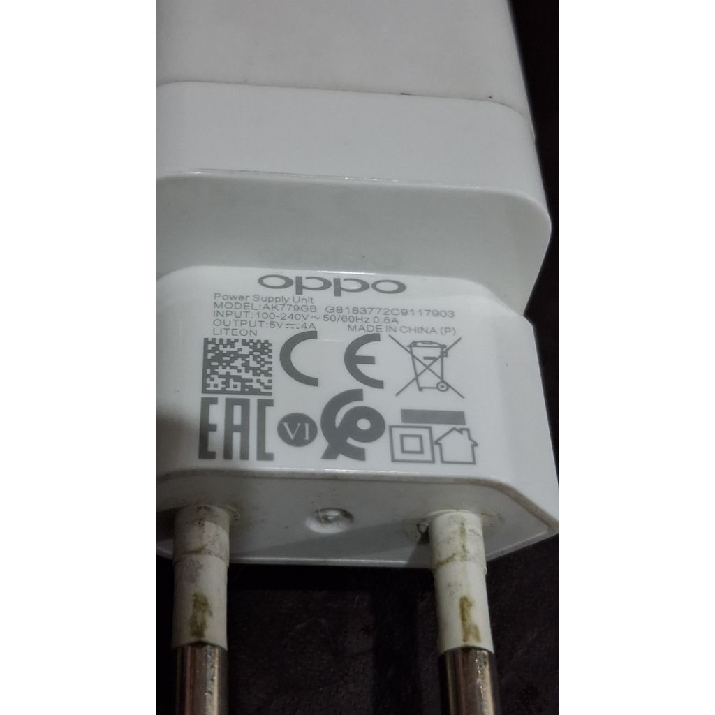 Oppo Kepala Charger Original Copotan Second