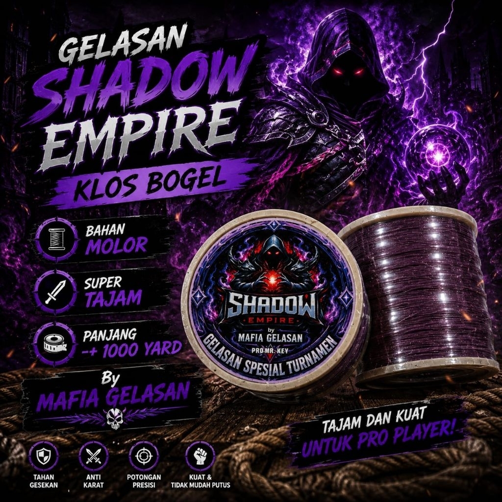 Gelasan SHADOW EMPIRE Klos BOGEL molor original by MAFIA GELASAN