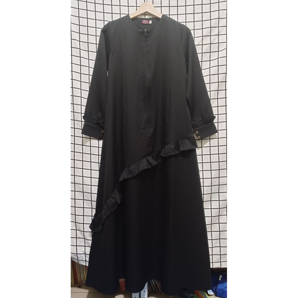 Gamis Hitam wanita Size XS || KAISYA