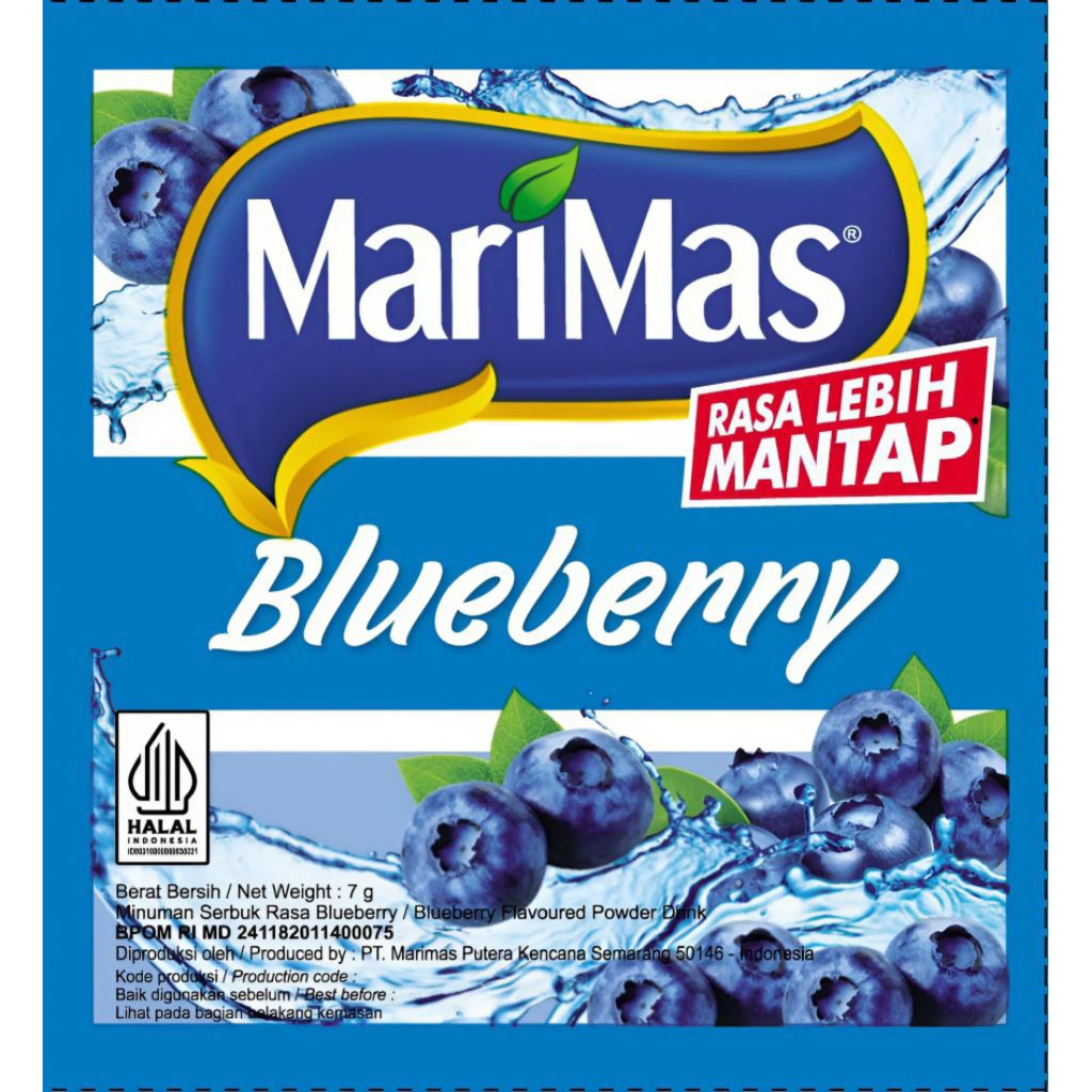 MINUMAN MARIMAS BLUEBERRY Renceng isi 10pcs
