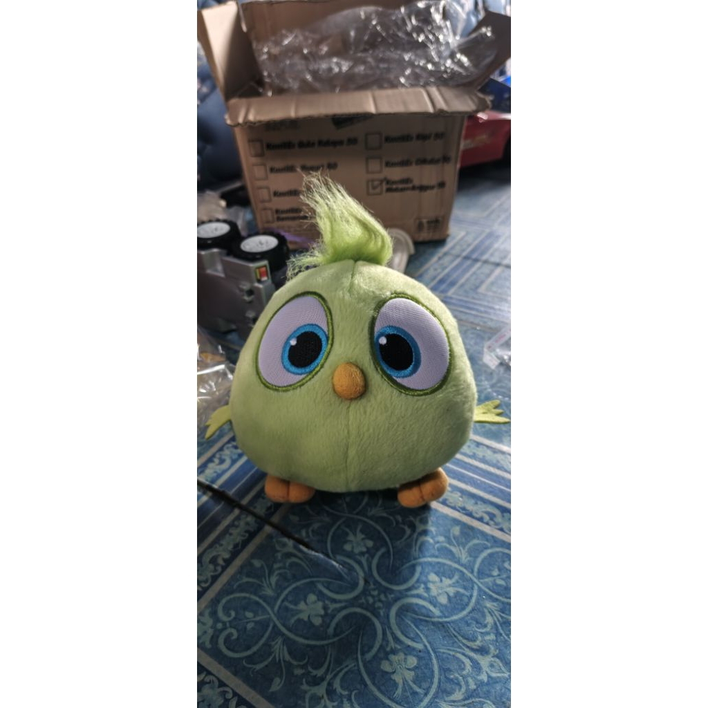 Boneka angry bird hijau