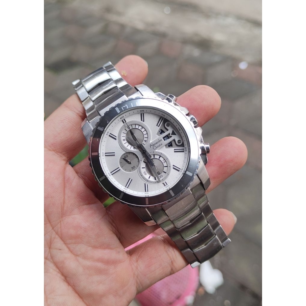 jam tangan original Alexandre Christie pria second bekas preloved