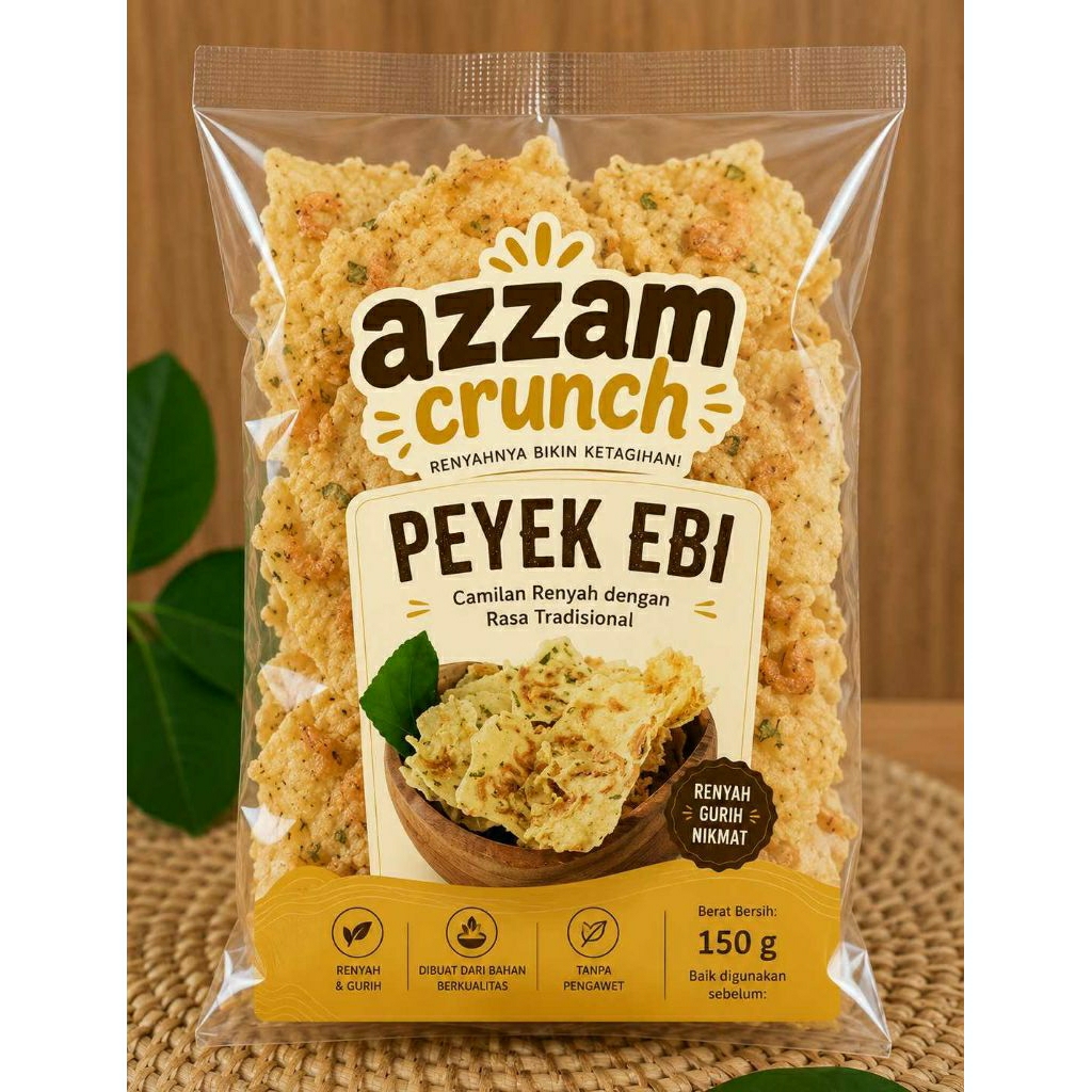 Peyek Ebi/Rebon Renyah dan Gurih 50/150 gram