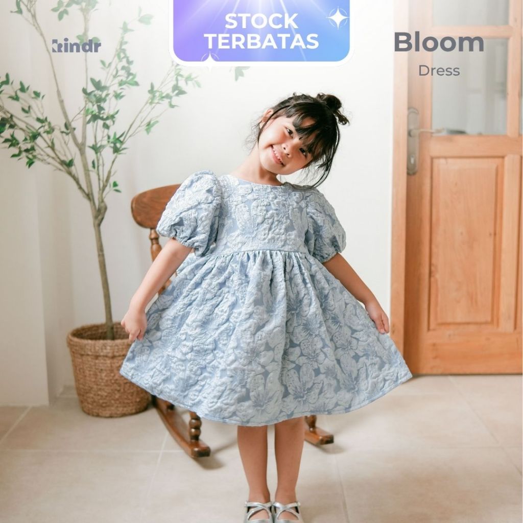 KINDR Bloom Dress - Dress Premium Anak Perempuan
