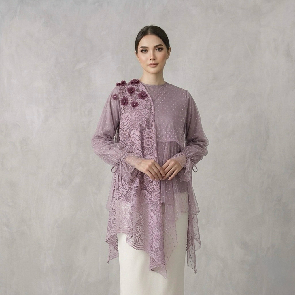 Malika Top | ATASAN ONLY | kebaya / kebaya wisuda / kebaya lamaran/kebaya nikahan/dress kondangan/