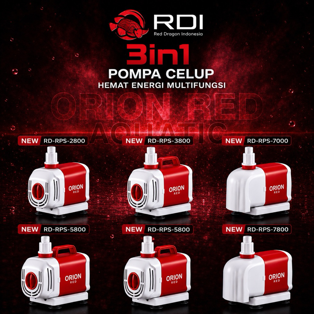 (GARANSI+BONUS) RDI-RPS 1800-8000 AMPHIBIOUS SUMERSIBLE PUMP