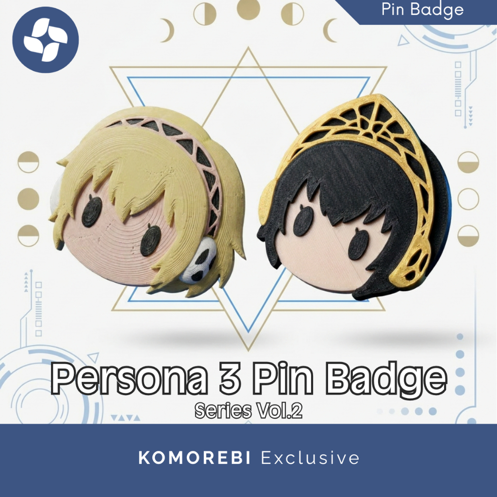 Pin Badge Persona 3 Reload Series Vol 2 Karakter Aigis Metis Aksesoris Tas Custom Anime Gaming Kado 