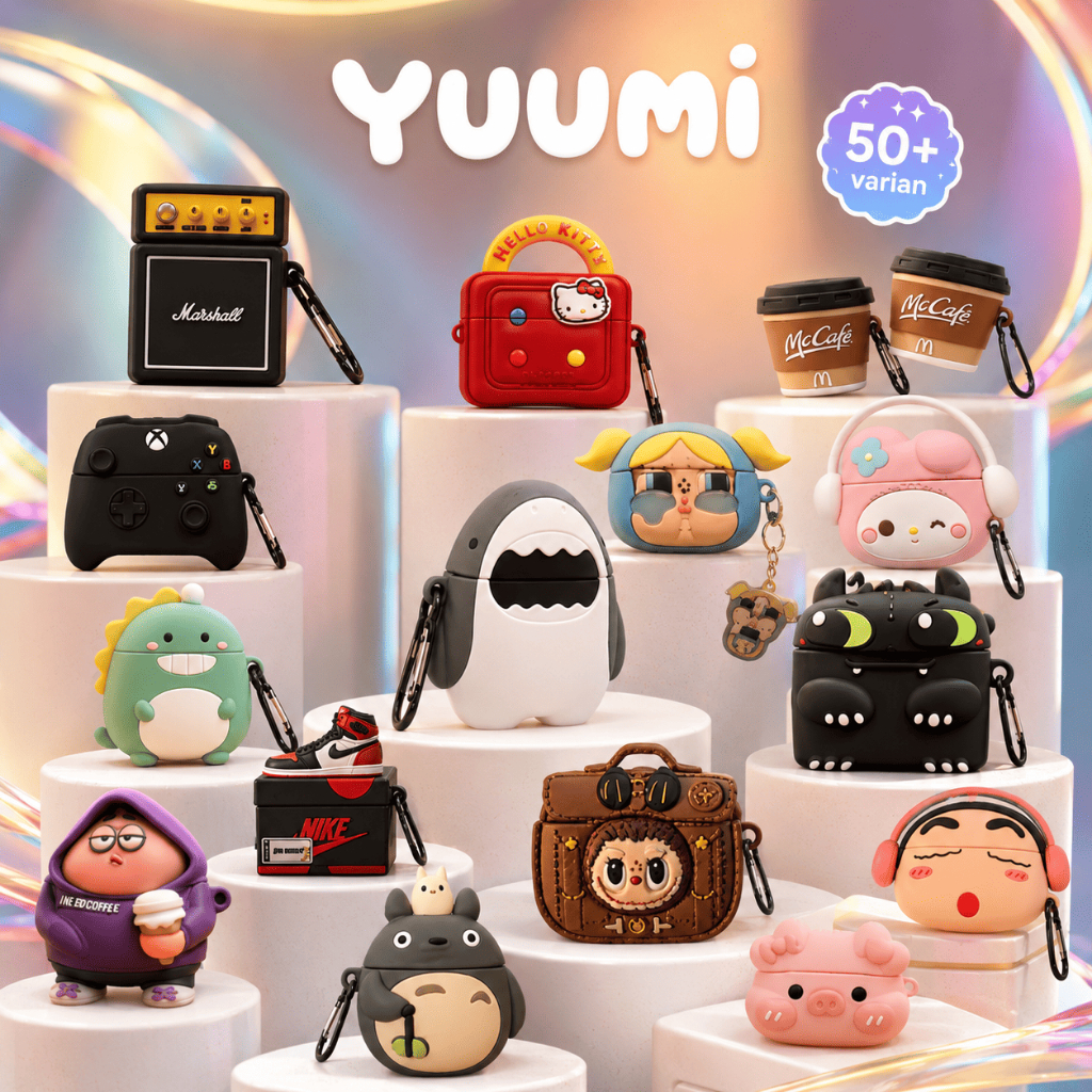Case AirPods 1 2 Lucu Casing AirPods by Yuumi Singed Case [Free Hook]