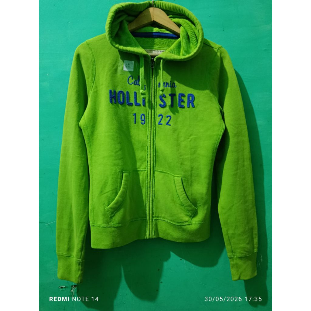 Hoodie California Hollister Green Original Preloved