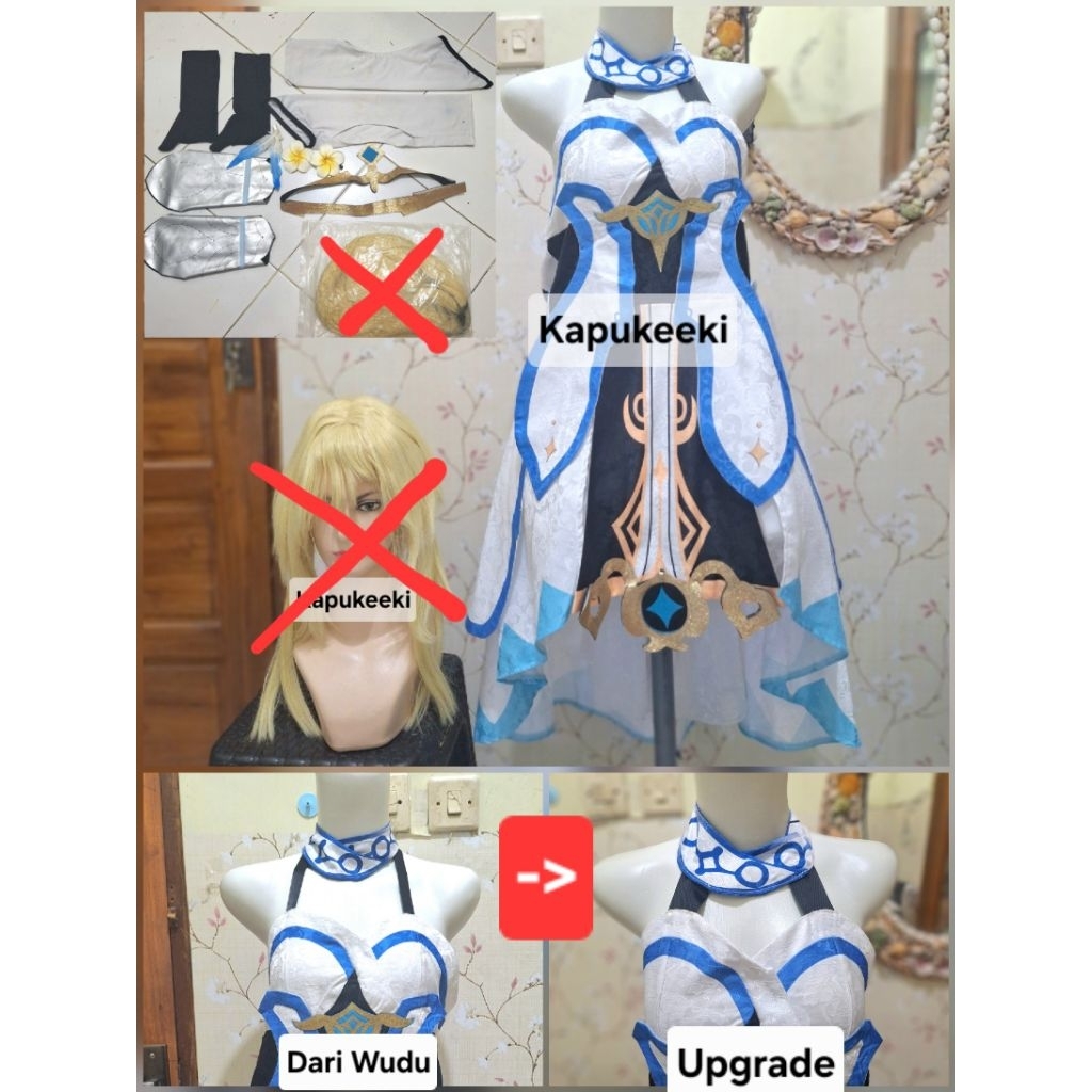 [WTS Cos sdh di upgrade PM dulu yaa] Cos only Lumine kostum cosplay genshin