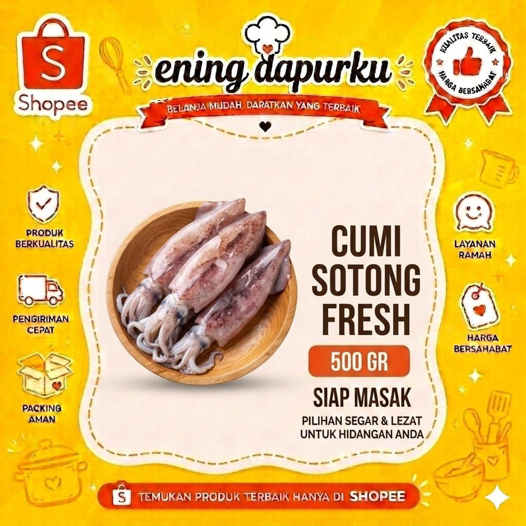 Cumi Sotong Fresh 500 gram
