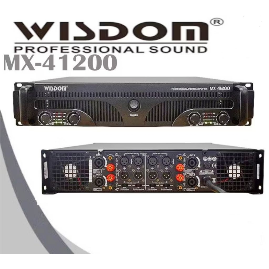Power Amplifier Wisdom 4 Channel MX-41200. Wisdom MX 41200 Class Td