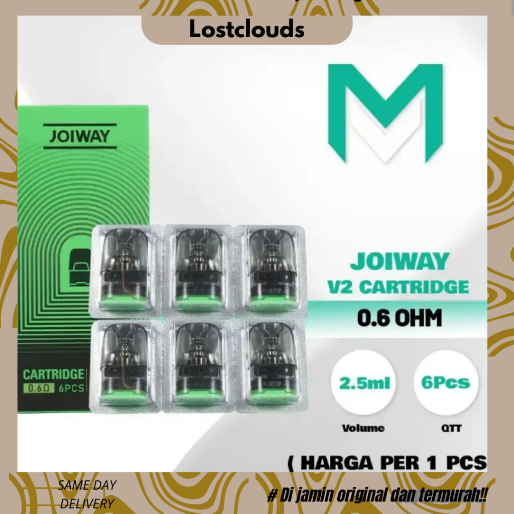 Joiway X Series V2 Pod Replacement 2.5ml Authentic 100% Cartridge