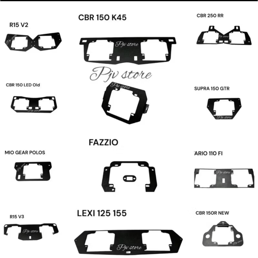 BRECKET BRACKET DUDUKAN LAMPU PROJIE BILED HID 2,5 inchi Rx King Cbr 150R New Cbr 150 K45 Cbr 250RR 