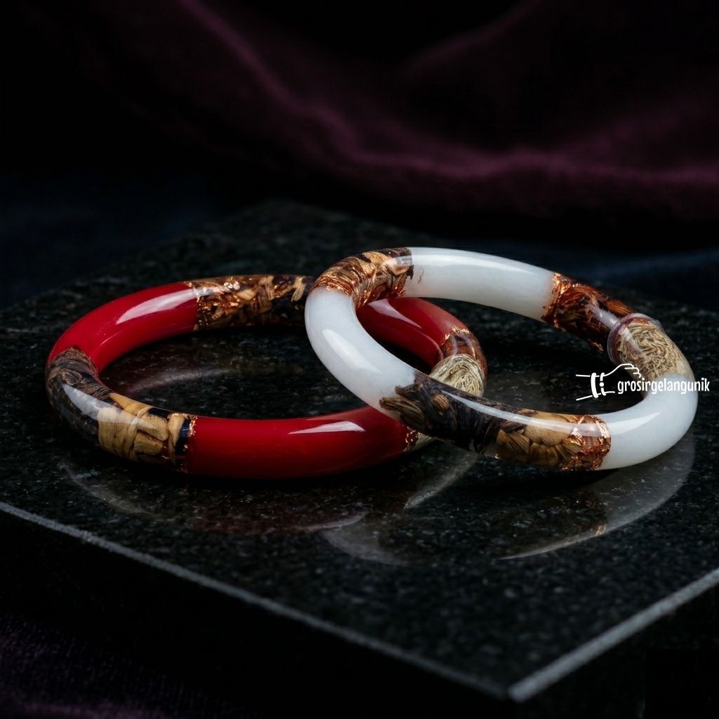 [ASLI] Gelang Anti Sawan Kariango Dlingo Bangle PIPA SEDANG 3/16 inch Bengle Jeringau Bidara Kasumba