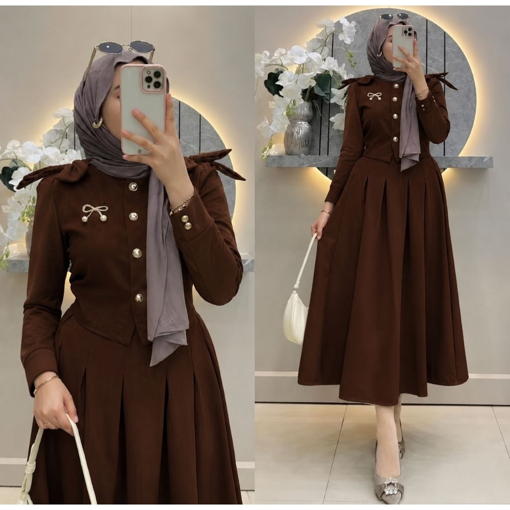 Shofia Setelan Rok / One Set Rok /Setelan Muslim / Setelan Rok / Set Fasion Muslim