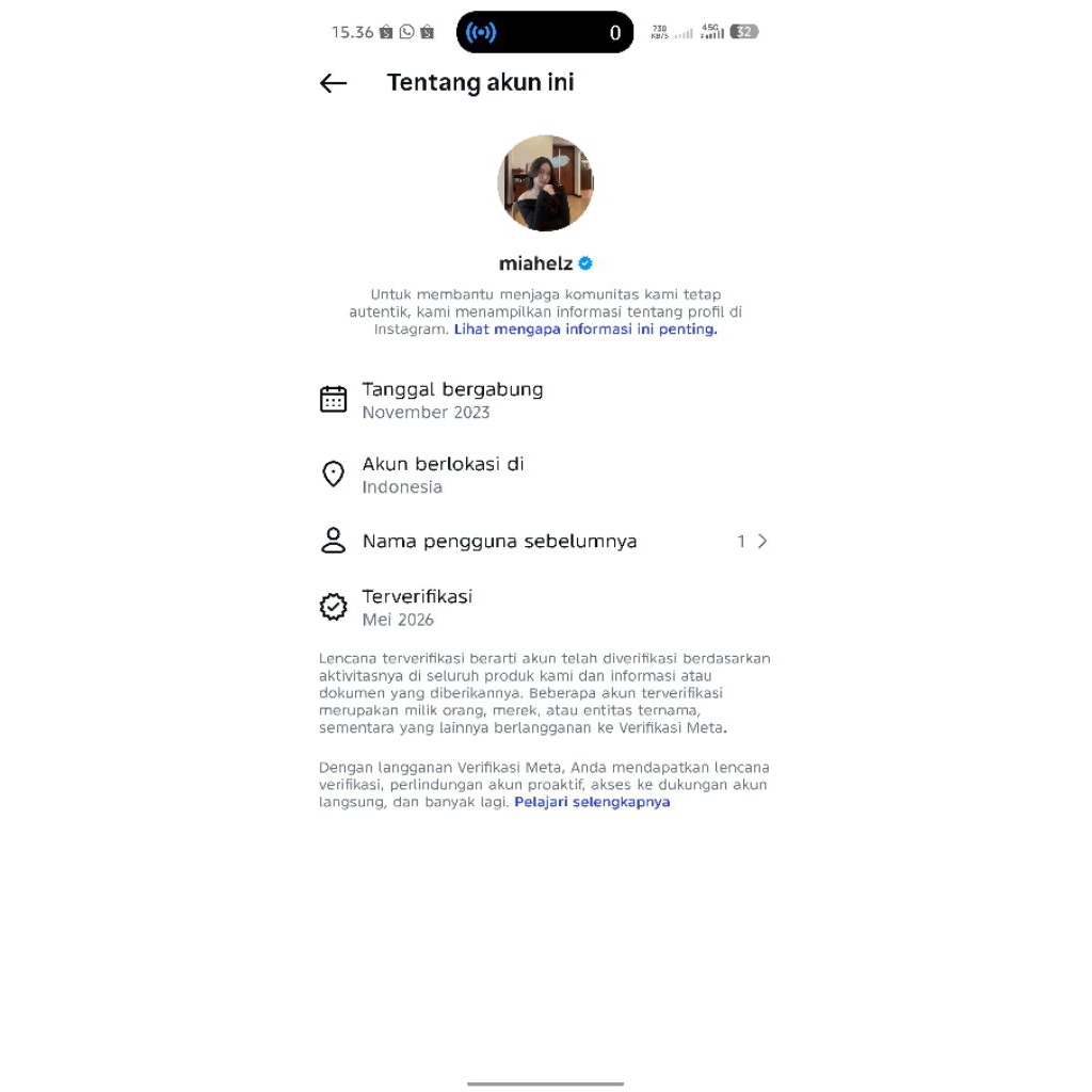 AKUN IG Verif Centang Biru Berbayar