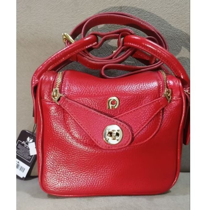 TAS SELEMPANG PAPILLON K 3503 SEKEN WARNA MERAH LIKE NEW