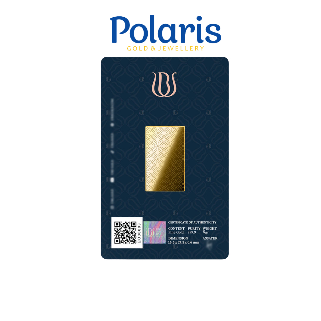 UBS Logam Mulia 5 Gram Classic Emas Batangan LM Fine Gold Bar