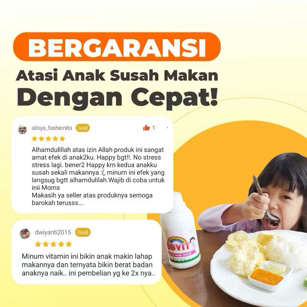 VITAMIN AMPUH PENAMBAH NAFSU MAKAN ANAK GOVIT