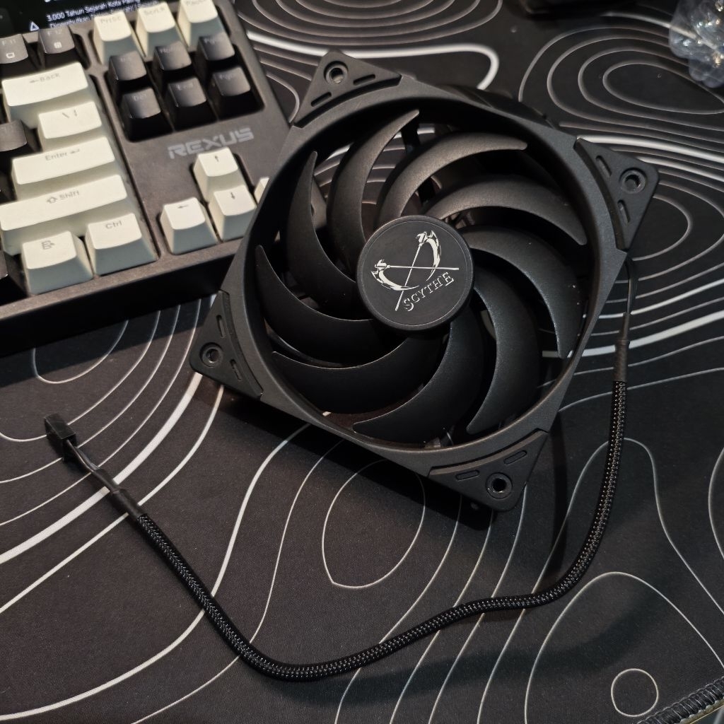 Scythe Wonder Snail 120mm WS1225fd24-P Fan Case PC Hitam