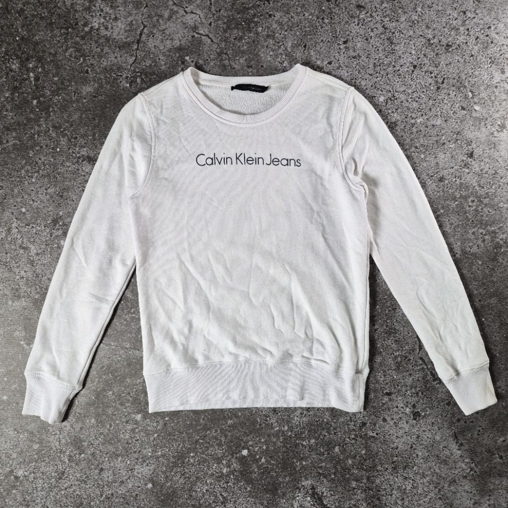 Calvin Klein Jeans Crewneck Sweatshirt White
