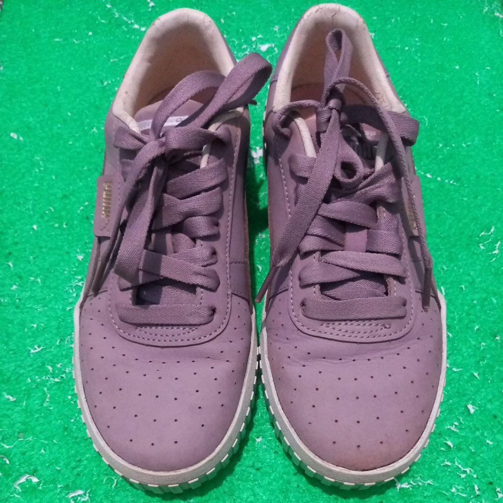 PL sepatu wanita Puma Cali Nubuck ungu lilac
