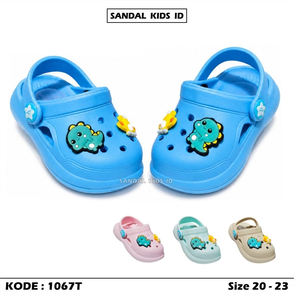 PORTO Sandal Selop Baim Anak Terbaru Sandal Selop Baim CIT-CIT Motif Karakter Dino PORTO 1067T