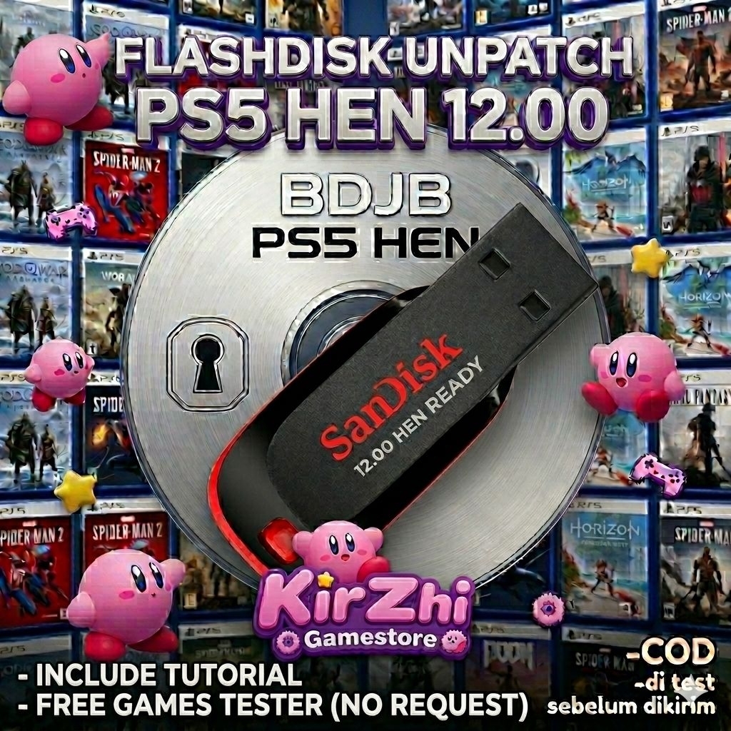 flashdisk PS5 HEN etaHEN kstuff UNPATCH BDJB AUTOLOADER PS5 HEN 9.00-12.00 TANPA BD LUA CORE ps5 fre