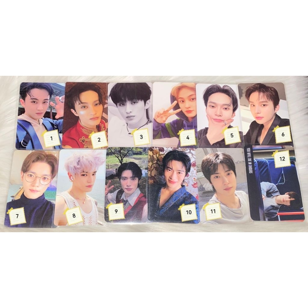 [Photocard OFFICIAL] Mark Jaehyun Doyoung Jungwoo Taeyong kutang kacamata J taman jas biru pb parfum