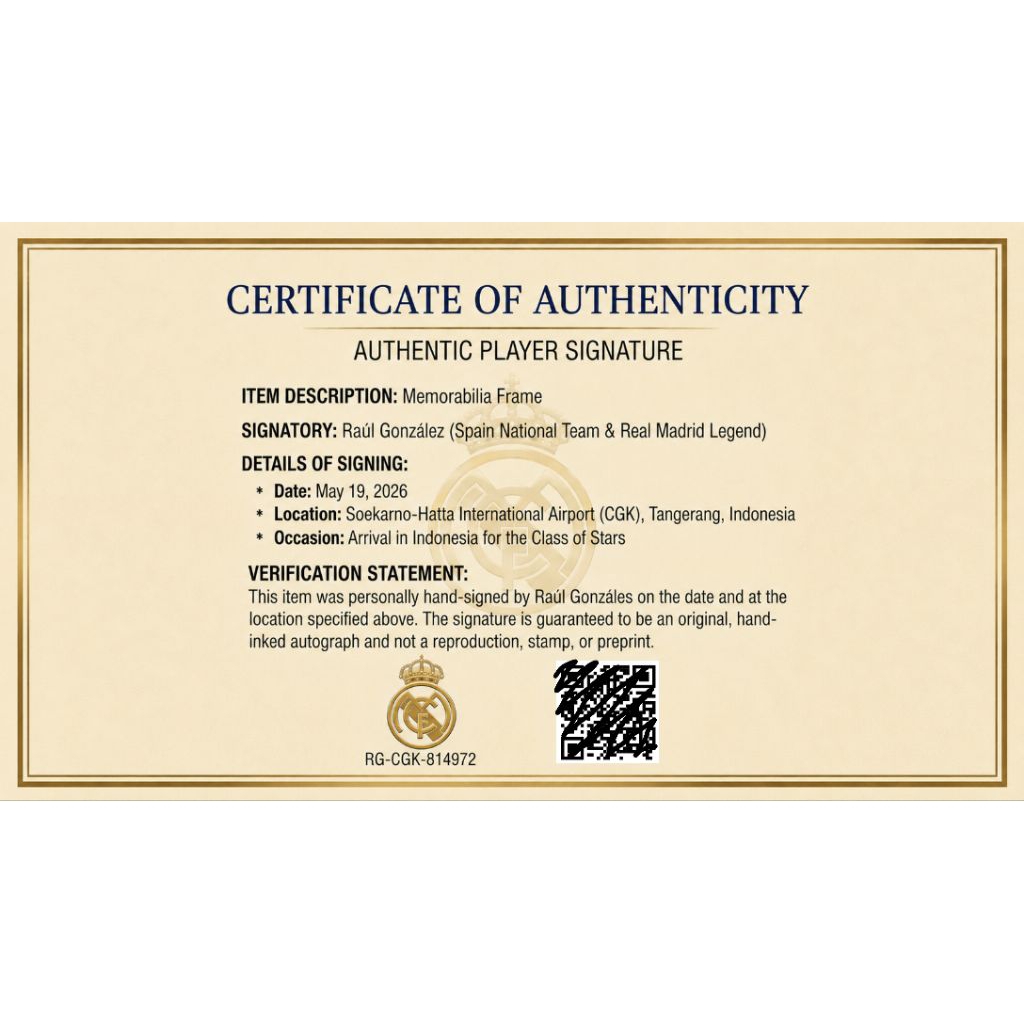 Signed By Raul Gonzalez + Certificate Of Authentic (COA)