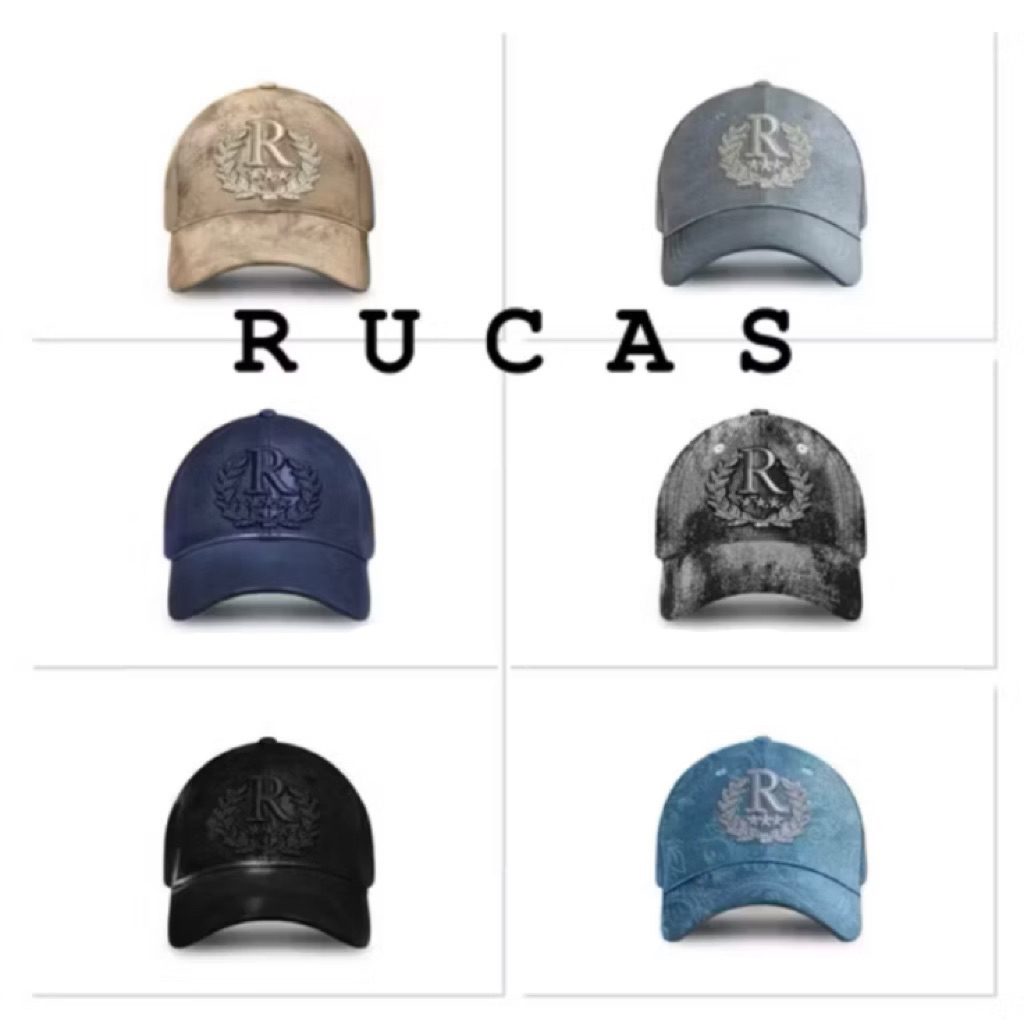 (TERMURAH ORIGINAL 100%) RUCAS CROWN CAP COLLECTION | TOPI RUCAS LEATHER | TOPI RUCAS DENIM | RUCAS 