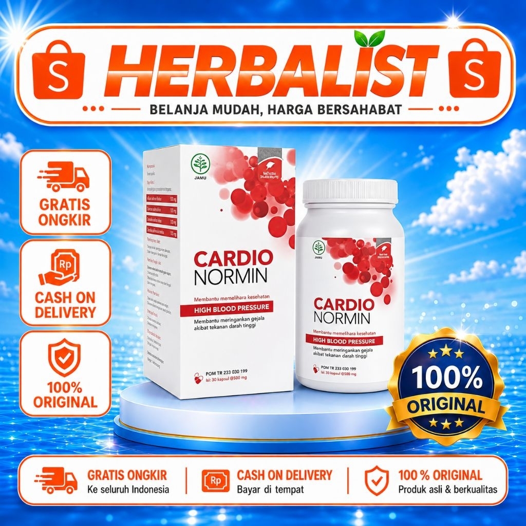 Cardionormin Herbal Hipertensi Original 20 Kapsul