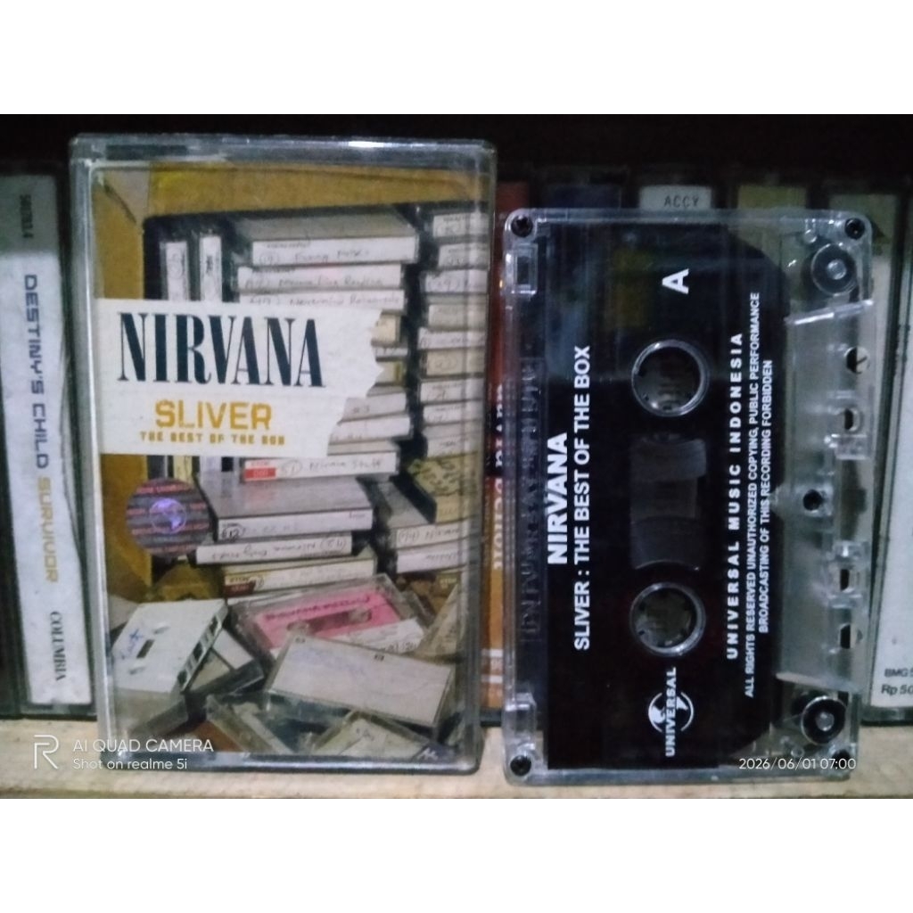 KASET PITA ORIGINAL NIRVANA SLIVER BARANG JADUL BARANG ANTIK BARANG UNIK