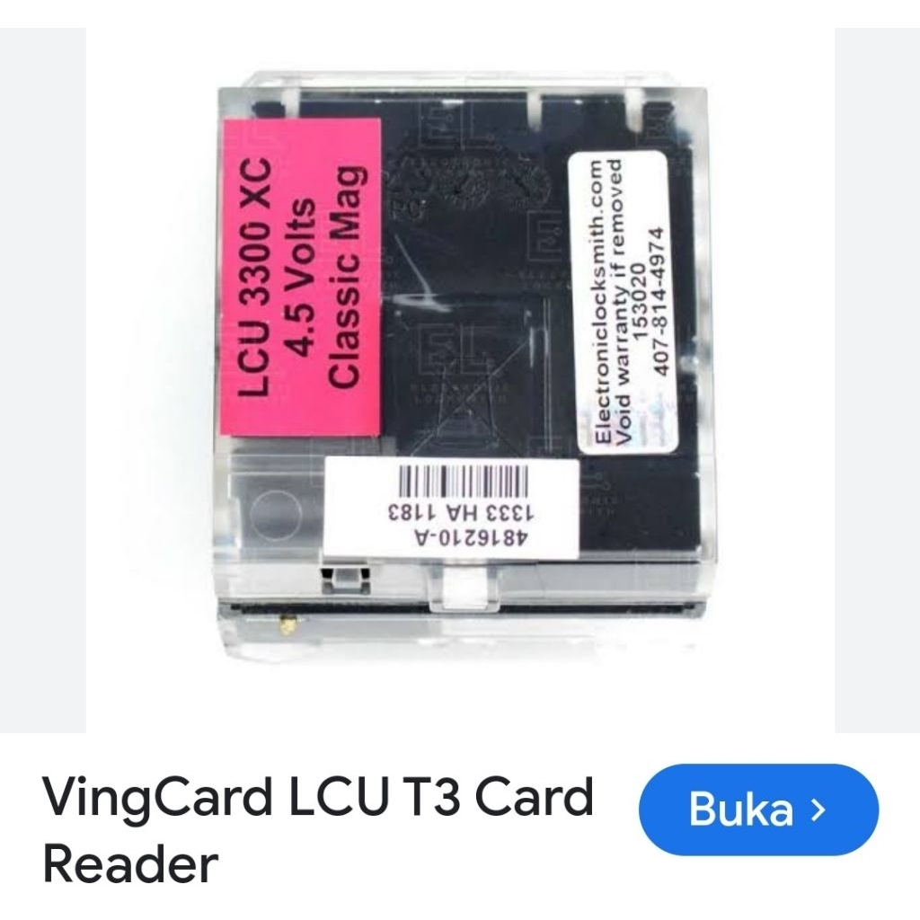 LCU vingcard 4.5 volts classic magnetic