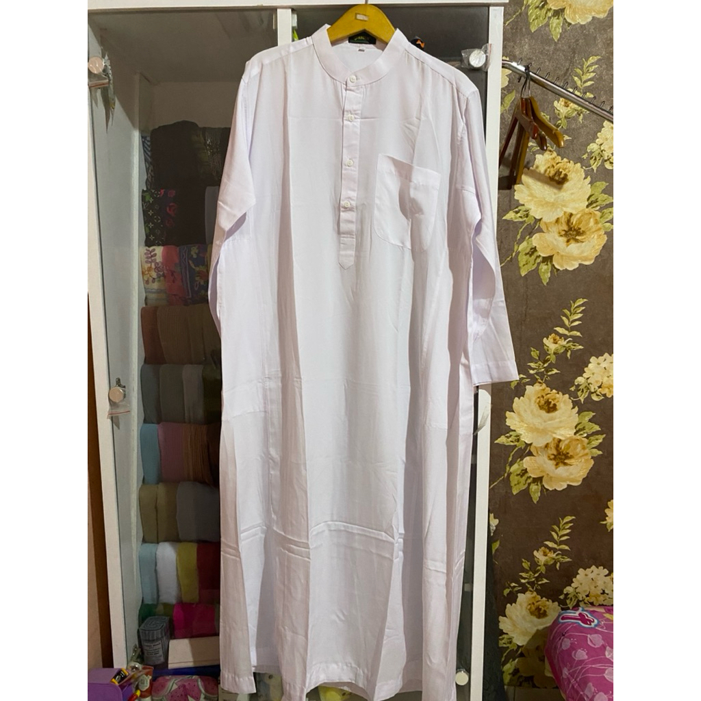 RESERVED | Gamis Pria Putih Abduh LD 114 Preloved