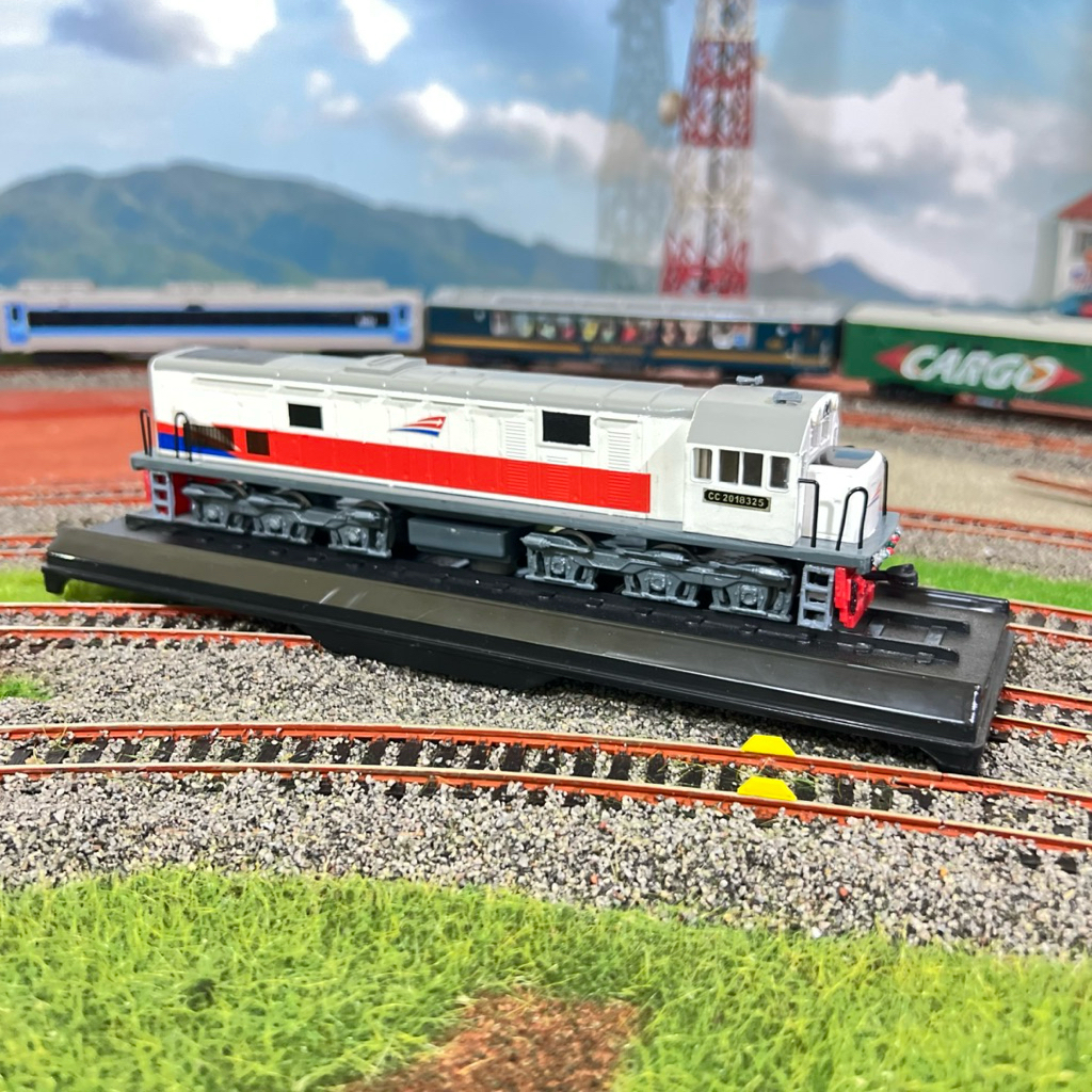 Miniatur Kereta Api / Lokomotif CC 201 Livery KAI Logo Panah Skala HO Low Detail