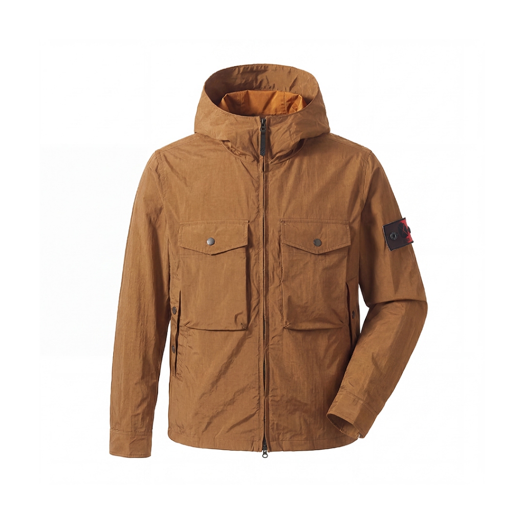 X - LAND Jacket Nylon Cringkle - Chopenhagen Kuro Edge Coklat Camel Doff