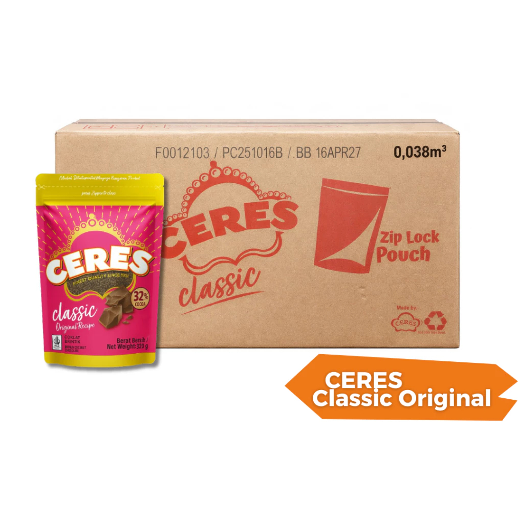 1 DUS MESES CERES 320 gram Ceres Original Meises Coklat Meses 1 CTN 15pcs @320g CERES