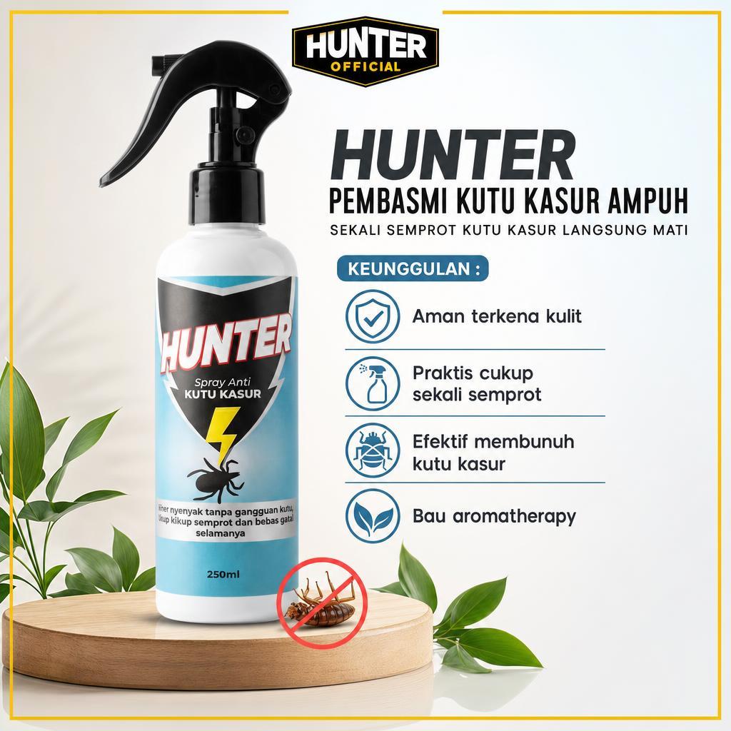 ( HUNTER ) racun kutu kasur ampuh racun tungau pembunuh pembasmi anti kutu kasur tungau spray sempro
