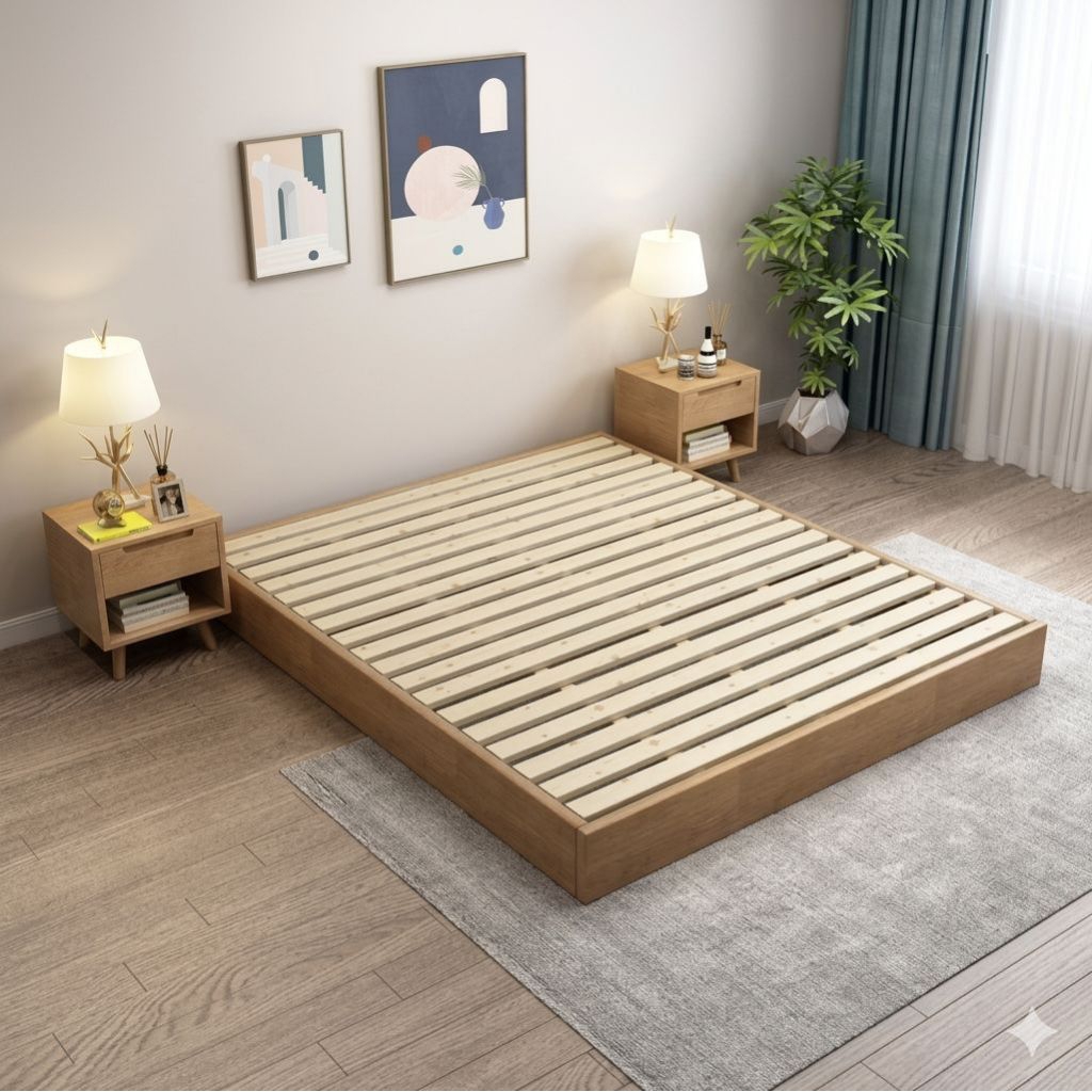 DIPAN KASUR KAYU MINIMALIS// ALAS KASUR TINGGI 15 CM // TATAKAN KASUR KAYU