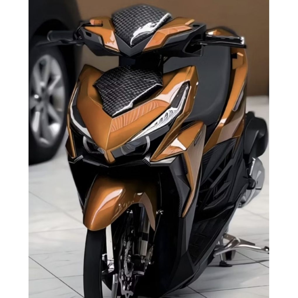 CAT PU BROWN ORANGE KUALITAS PREMIUM CAT MOBIL CAT MOTOR