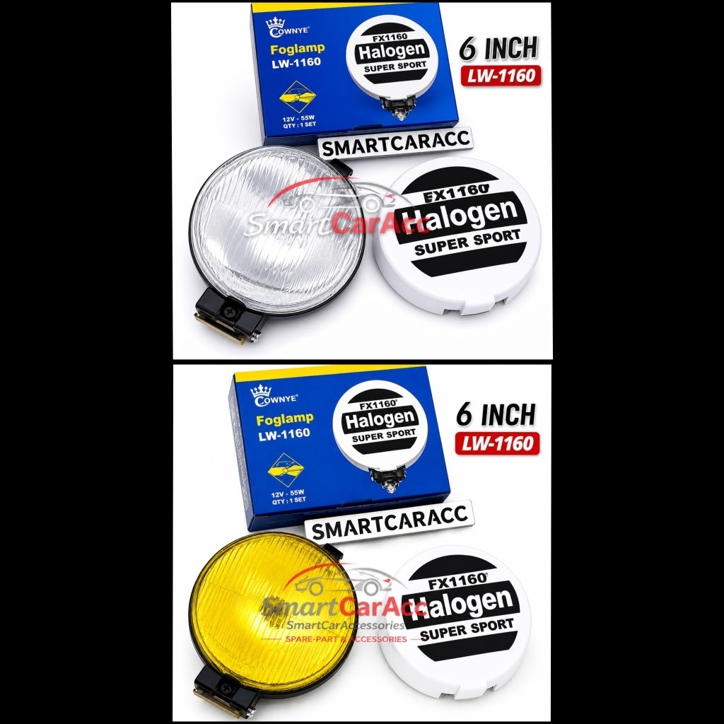Lampu Kabut Foglamp Fog Lamp Halogen Comet 500 Bulat 6 Inci LW1160 Universal