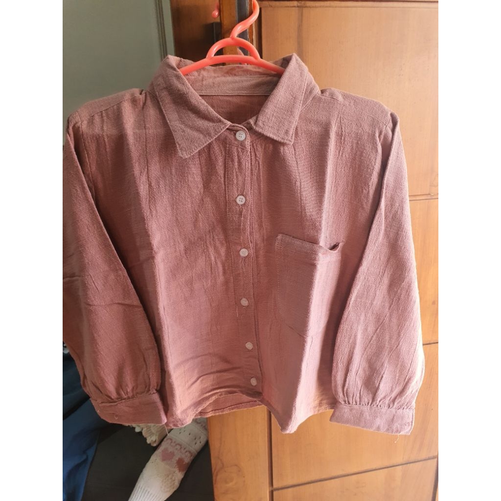 preloved kemeja pink