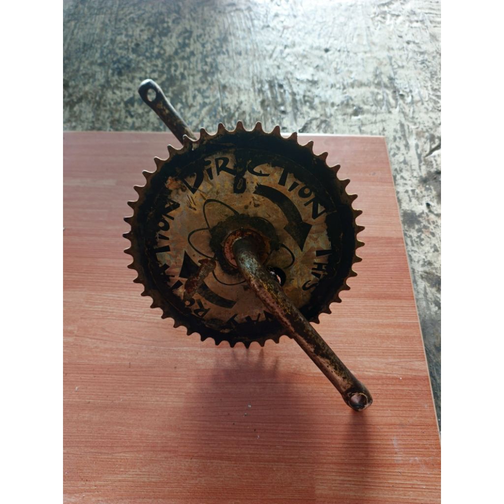 crankset sepeda bmx 20 wimcycle metallizer original