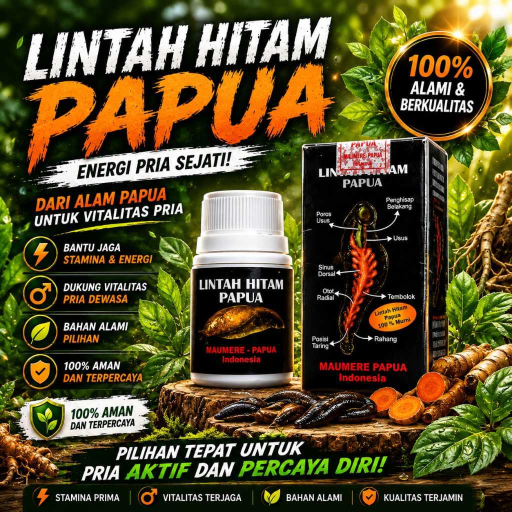 ORIGINAL Lintah Hitam Papua asli Minyak Khas Papua