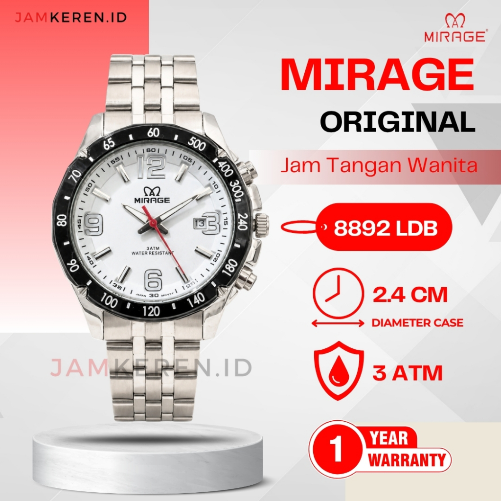 Jam Tangan Wanita | Jam Tangan Wanita Kecil Elegan | Jam Tangan Cewe Kecil - Mirage 8414 LD SS