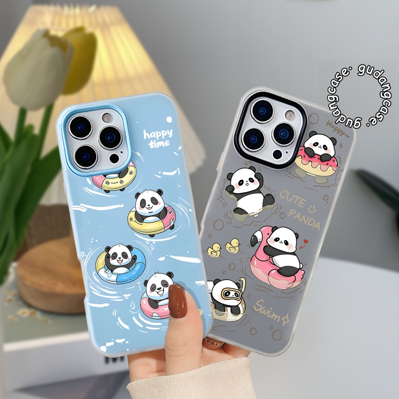JELLY 2 IN 1 CASE HAPPY PANDA FOR OPPO A1K A3S A3X A5S A5X A6 A6X A9 A15 A16 A17 A18 A31 A36 A52 A53