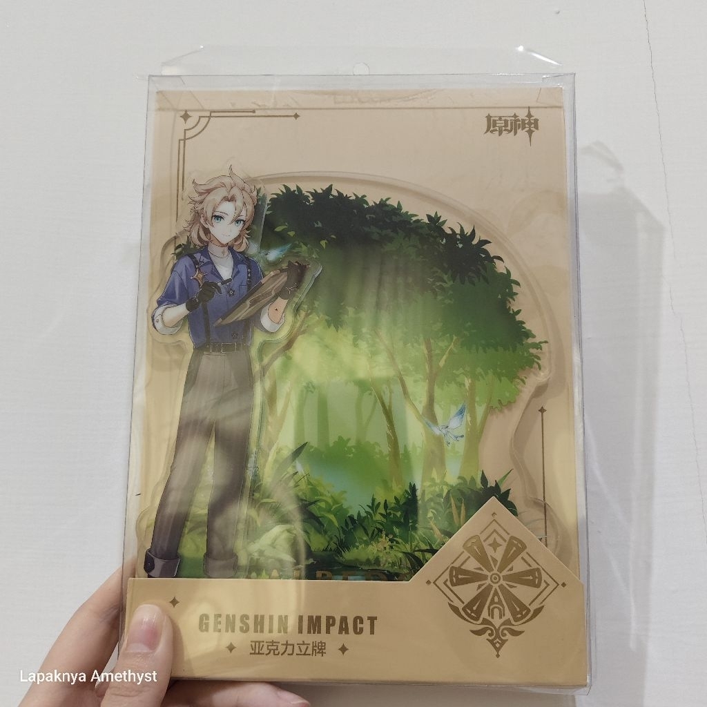 genshin impact albedo m&g forest adventure acrylic stand standee official merch merchandise