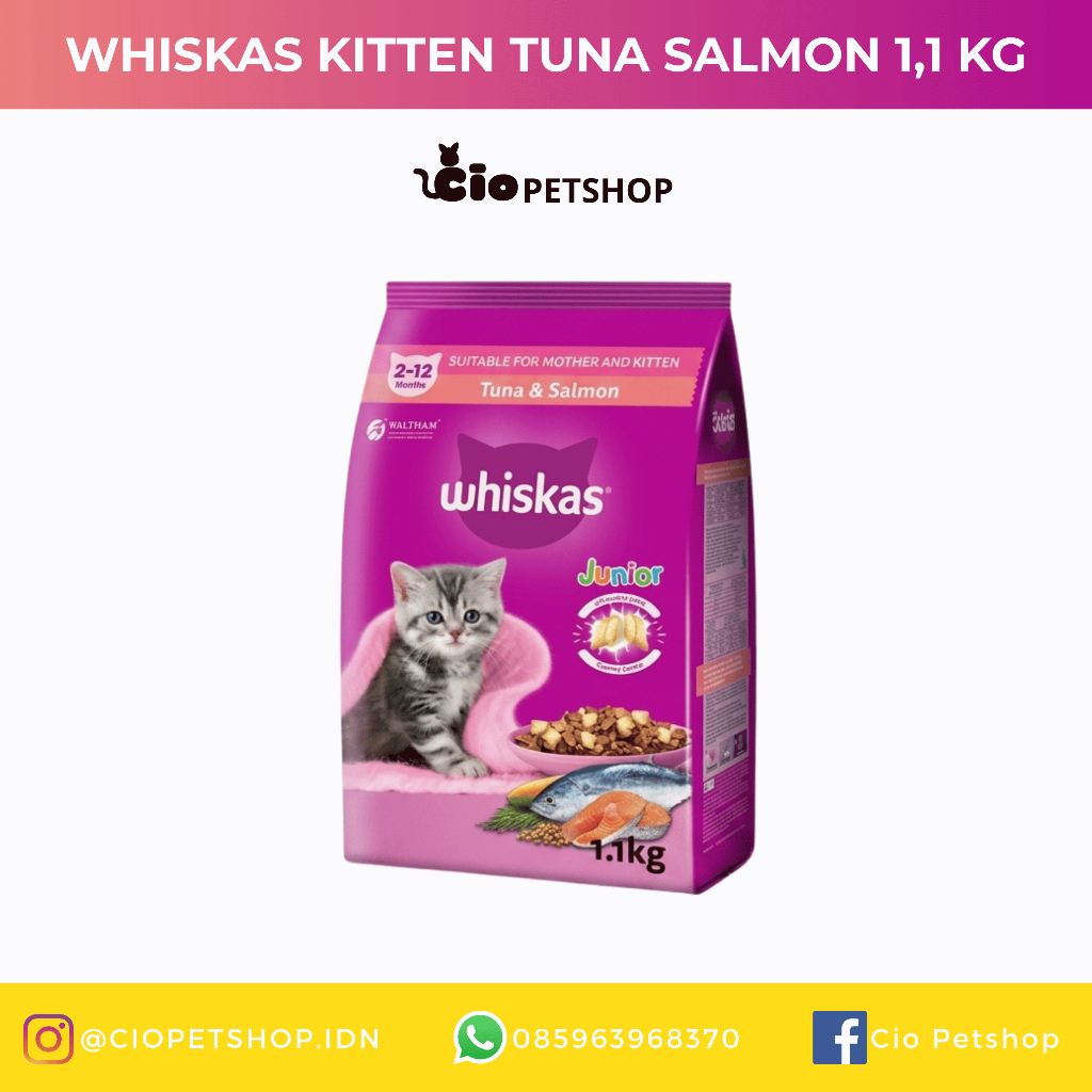 Whiskas Junior Tuna Salmon 1,1 Kg